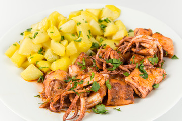 Calamares con patatas