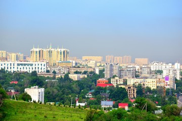 Obraz premium Panoramic view of Almaty city