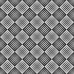 Geometrical abstract diagonal square pattern background - monochrome vector design