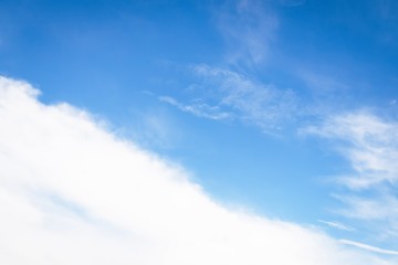 Light soft blue and white sky background, copy space