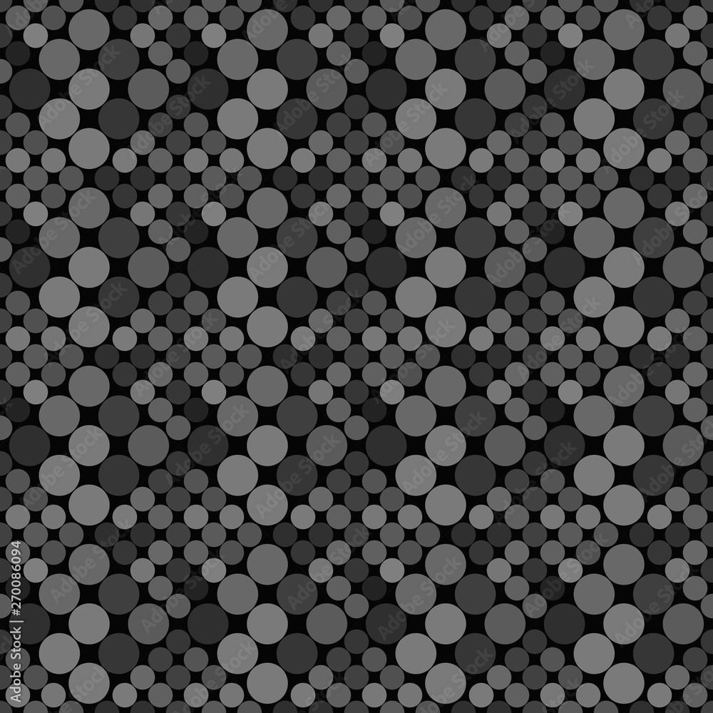 Aufkleber geometrical seamless dot pattern background - abstract vector design from circles