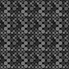Geometrical seamless dot pattern background - abstract vector design from circles
