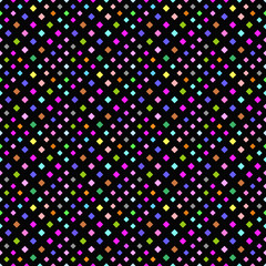 Geometrical seamless square pattern background - abstract multicolor vector graphic