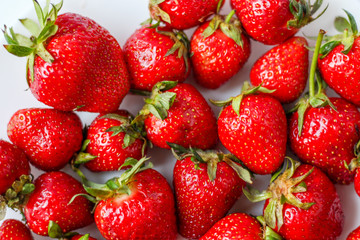 Strawberries background. Strawberry. Food background.