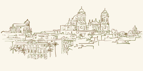Havanna Skyline drawing