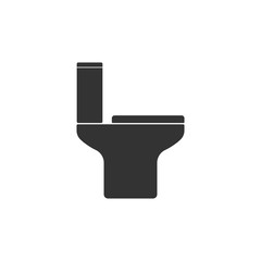 Restroom, Wc, toilet icon. Vector illustration, flat design.