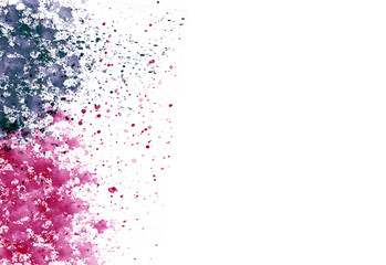 Bright watercolor stains on a light background. Brush strokes.