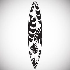 Surfboard icons on background for graphic and web design. Simple vector sign. Internet concept symbol for website button or mobile app.