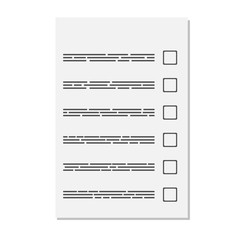 Vector Note Paper, business document, list