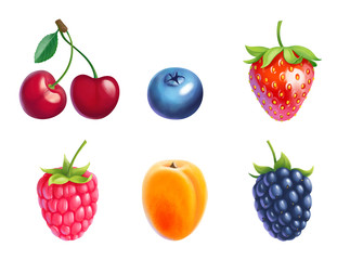 Digital illustration with clipping paths