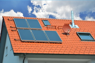 Solaranlage auf einem Wohngebäude