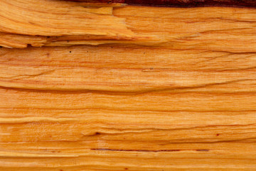 Alder with natural orange wood color