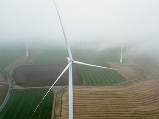 Windräder von oben