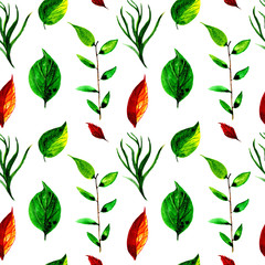 Seamless summer pattern. Hand painted delicate and cute watercolor holiday graphics in summer colors will make your design projects beautiful and really original-watercolor illustration