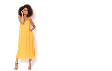 Fashion shoot of young beautiful woman