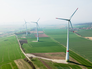 Windräder von oben