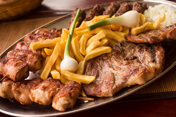 pork meat fast food meal