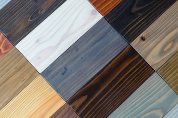 Samples of different kinds of wood