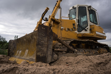 Fototapeta premium bulldozer at work