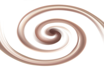 Vector background of swirling chocolate texture