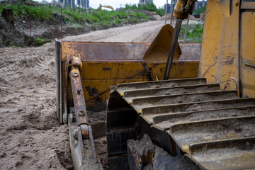 Fototapeta na wymiar bulldozer at work