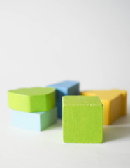 Obraz premium colored children's cubes