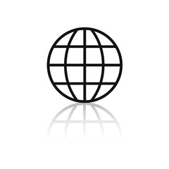 Go to web Icon in trendy flat style isolated on grey background. Website pictogram. Internet symbol for your web site design, logo, app, UI. Vector illustration, EPS10.