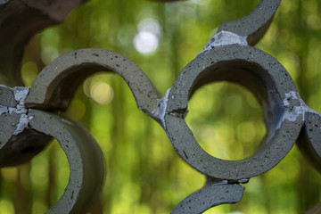 Bamboo throught the walls of a Chinese garden