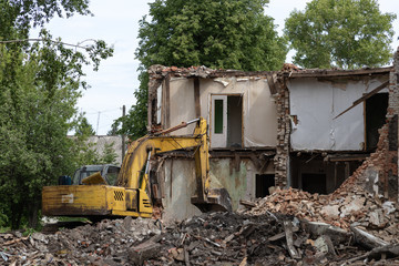Fototapeta na wymiar Building Demolition