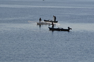 Naklejka premium pescadores
