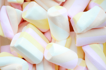 pastel tones marshmallows background