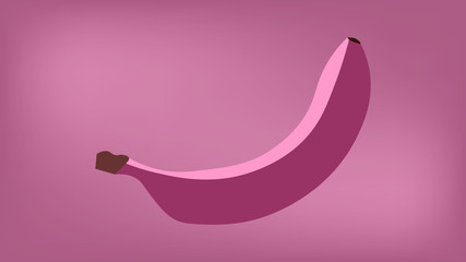Pink banana design vector illustration