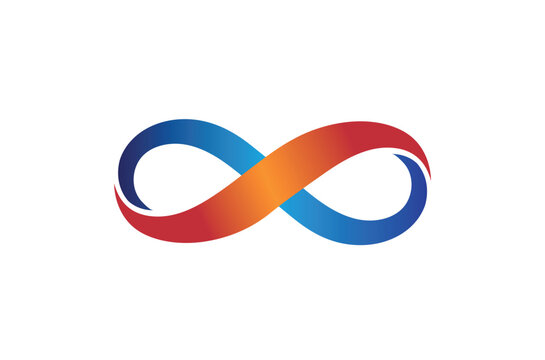 Creative Colorful Infinity Logo Design Symbol Vector Illustration