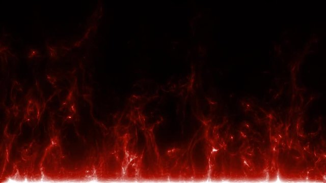 Flame burst of particles red loop background