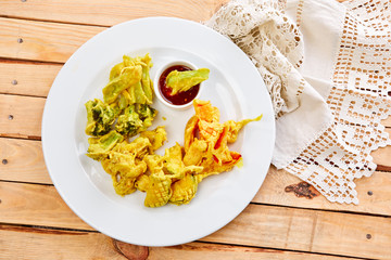 super crispy vegetable tempura, vegan-gluten free