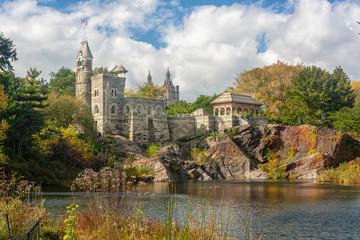 Fototapeta na wymiar Belvedere Castle in Central Park, New York City