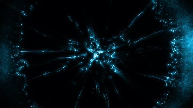Shockwave ring explosive of plasm blue