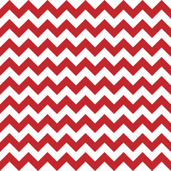 Red horizontal zigzag pattern, seamless background. Abstract geometric texture. Simple children's print. Vector illustration