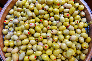 Delicious View of Vegetable Olive Food