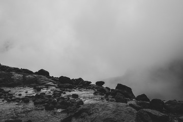 Typical mountain landscape on the Italian dolomites