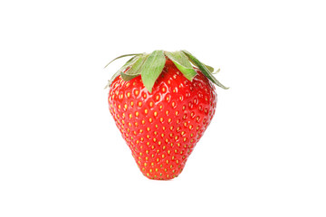 Strawberry isolated on white background. Summer sweet fruits and berries