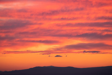 Obraz premium Beautiful sunset sky, colorful clouds.