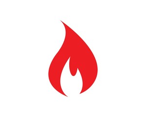 Fire flame Logo Template vector icon Oil, gas and energy