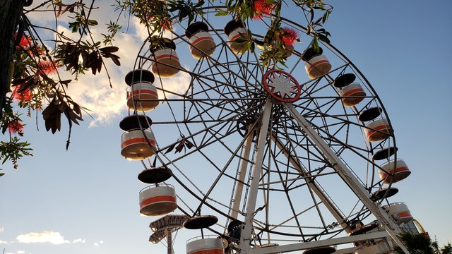 roda gigante, parque de divers&otilde;es, crian&ccedil;as, festa, brinquedos