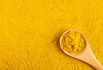 Yellow Curry Seasoning - Text Space - obrazy, fototapety, plakaty