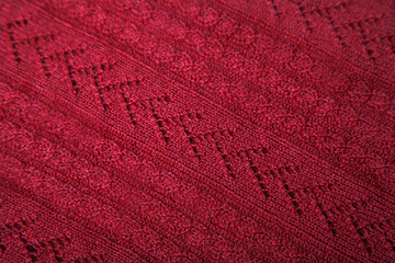 abstract decorative textured red textile