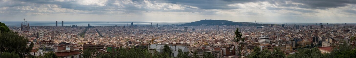 Fototapeta na wymiar Barcelona panorama 