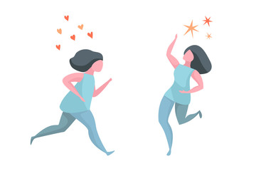 Fototapeta na wymiar Running Active Happy Healthy Woman