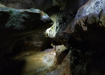 The inside of Japanese cave 