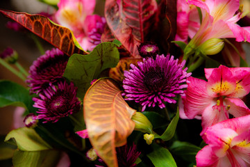 Decorative flowers in wedding event.